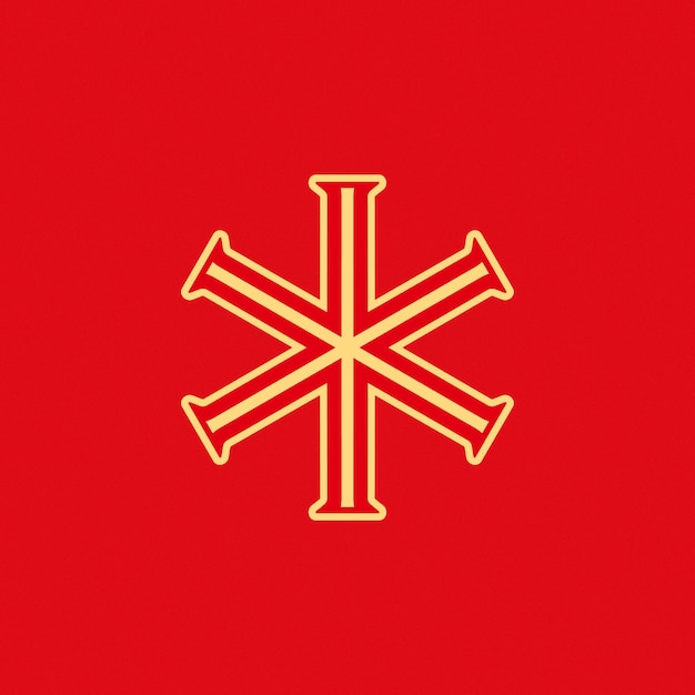 Vetor marca de cruz do logotipo