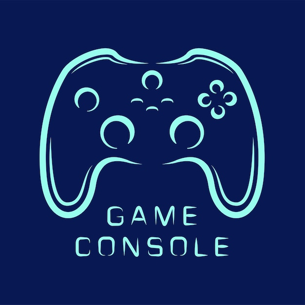 Marca de logotipo de consola de jogo vetorial livre