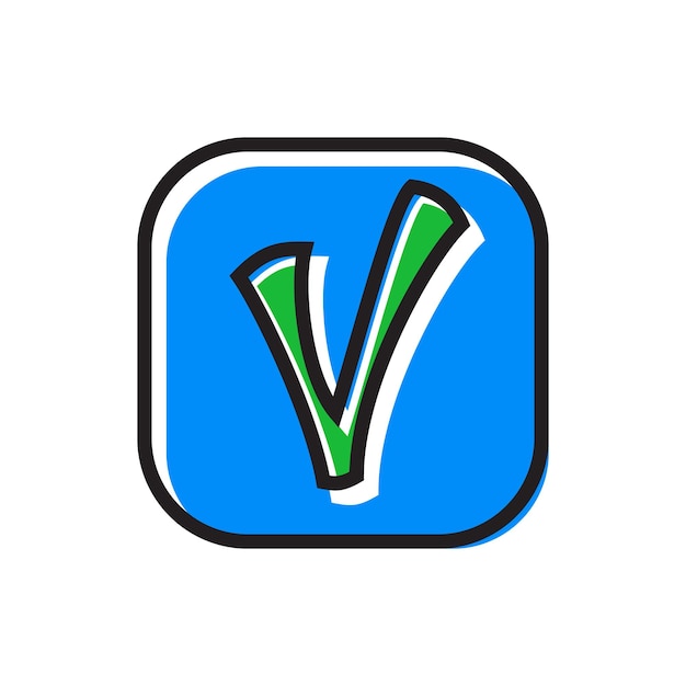 Vetor marca de seleção no ícone quadrado em estilo plano isolado no fundo branco clique e símbolo de escolha