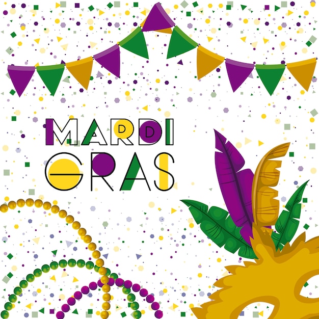 Mardi gras colorido fundo