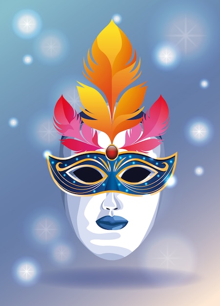 Mari gras mask