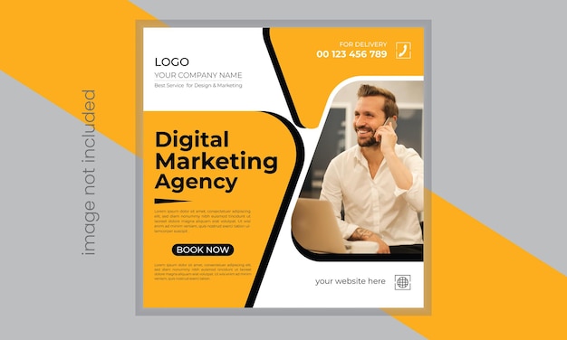 Marketing Criativo Banner corporativo de negócios e modelo de postagem de mídia social de negócios
