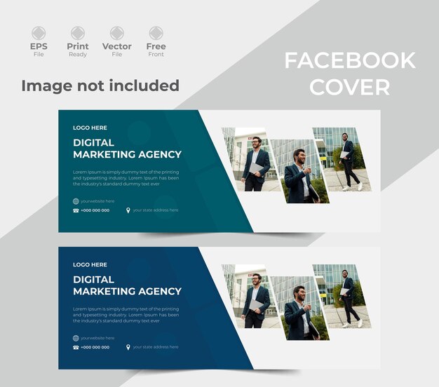 Marketing Digital Design de Capa do Facebook Vector Design de Cobra do Facebook