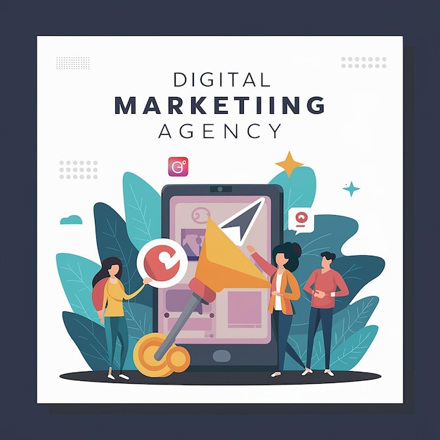Marketing Digital Eleve sua presença on-line com os modelos de mídia social personalizáveis de nossa agência