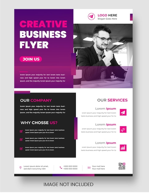 Vetor marketing digital modelo de design de folheto de negócios corporativos