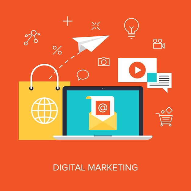 Vetor marketing digital