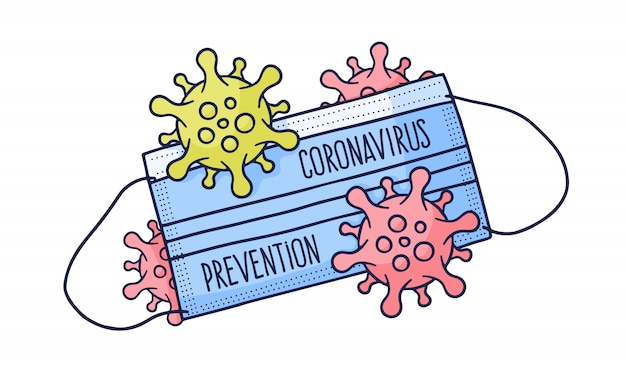 Máscara de proteção médica covid 19 coronavirus