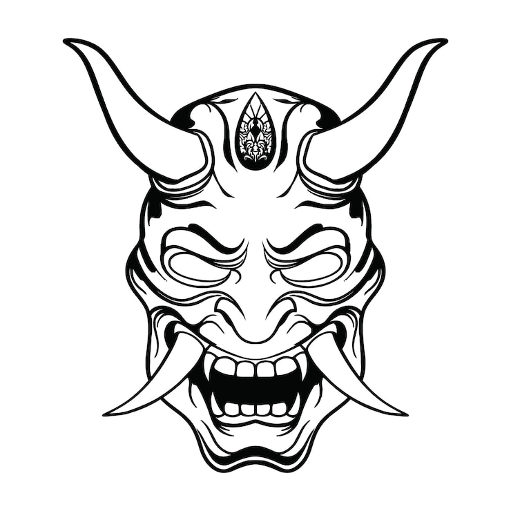 Vetor máscara oni