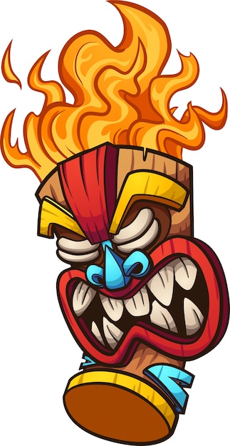 máscara tiki