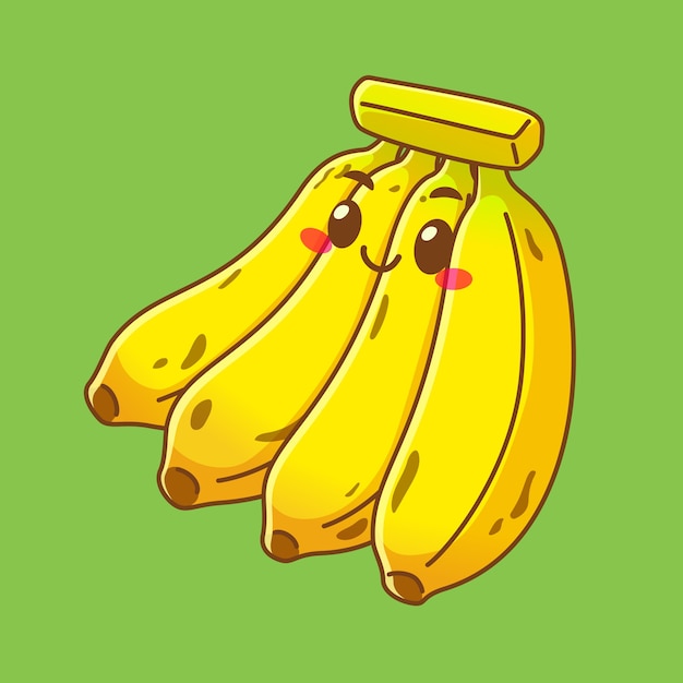 Mascote banana fofinho