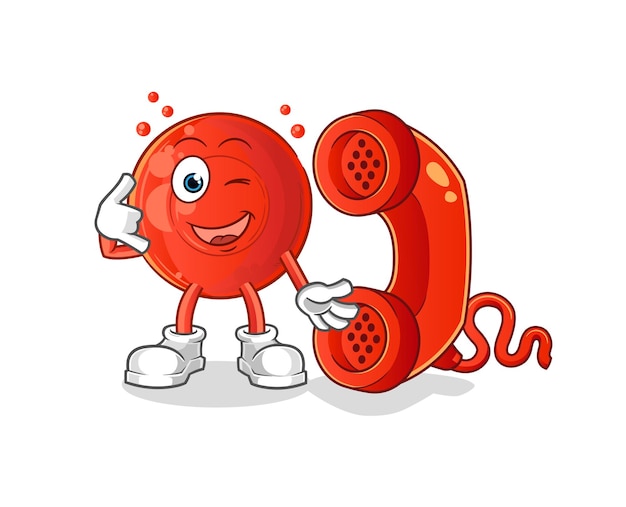 Mascote de chamada de células sanguíneas. vetor de desenho animado