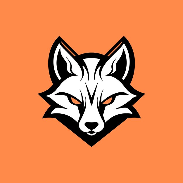 Vetor mascote de ilustração de logotipo de cabeça de lobo assustador e expressivo para jogos e esportes eletrônicos