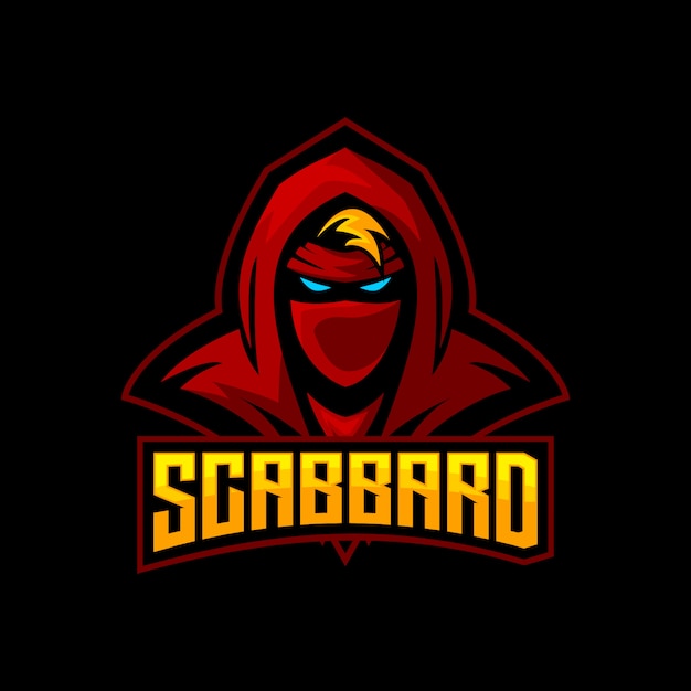 Mascote de jogos ninja esports logo