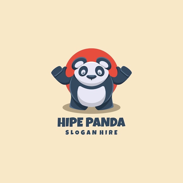 Mascote do logotipo da panda