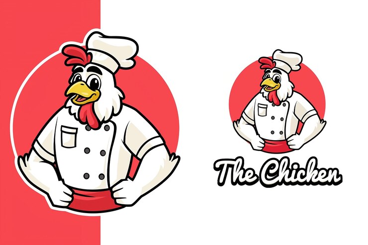 Mascote Frango Desenho Animado