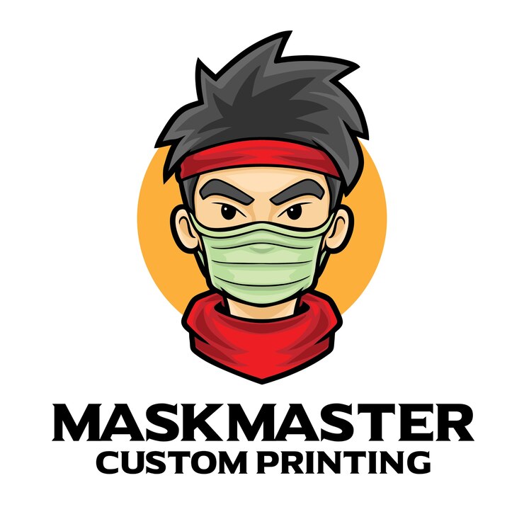Masker Hero Logo Mascot Template