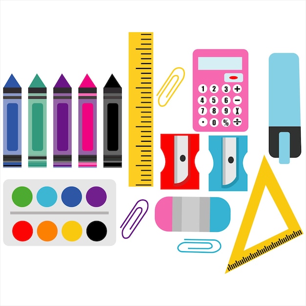 materiais didáticos e arte vetorial