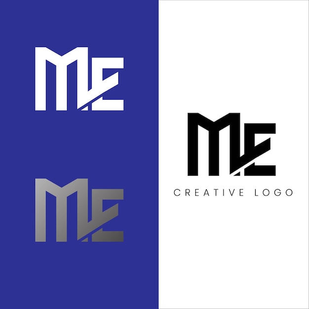 Me design de logotipo de letra inicial