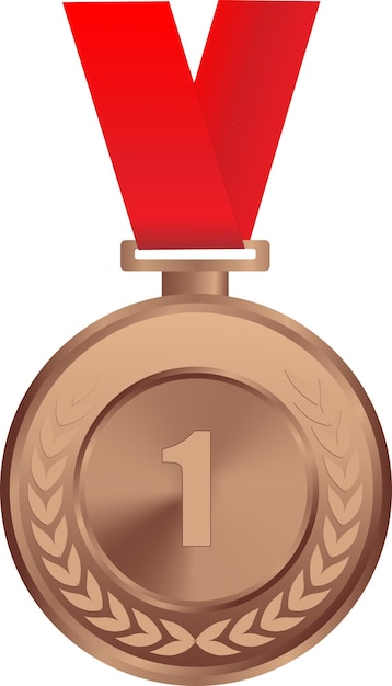 Vetor medalha de bronze realista vector 1o prêmio de bronze 1o prémio de bronze prêmio de desafio prêmio de medalha prêmio de primeiro lugar troféu prêmio de moeda de bronze