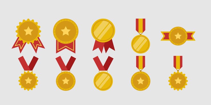 Vetor medalha de prêmio