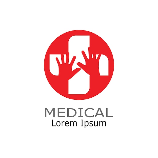 Medical medical logo template vector illustration design