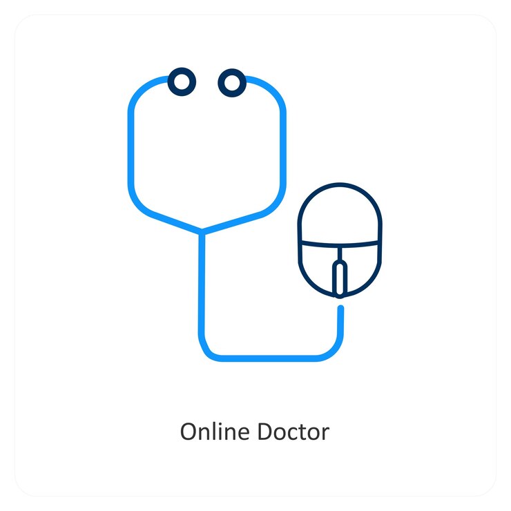 Vetor médico em linha