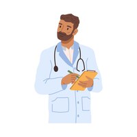 Vetor médico ou médico assistente