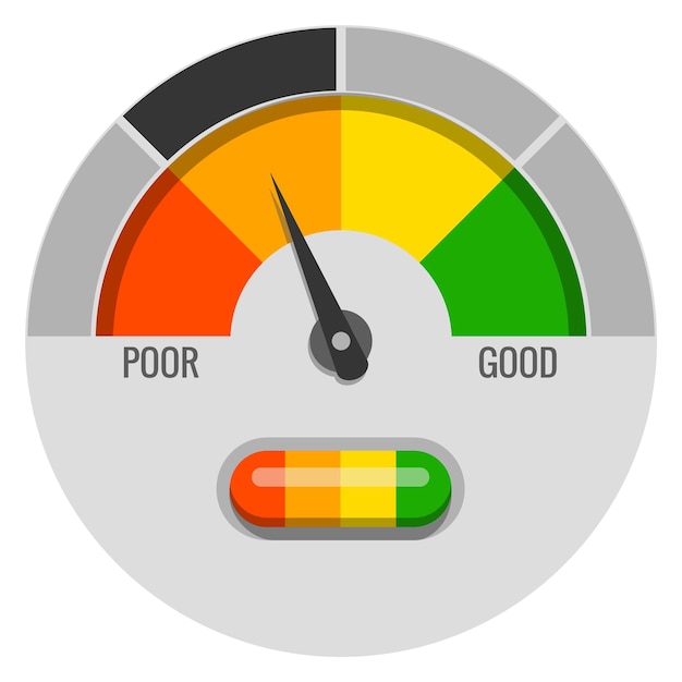 Medidor de qualidade em estilo redondo medidor de escala de cores