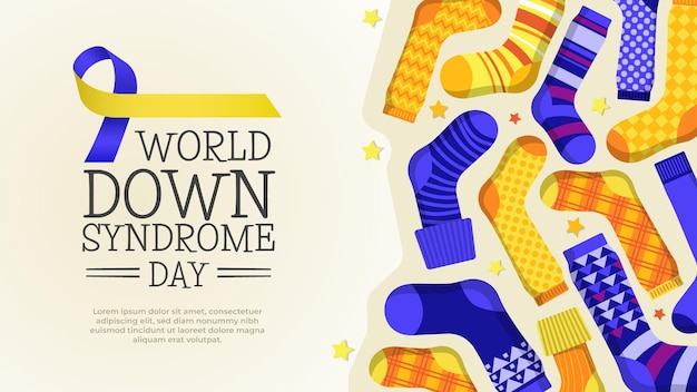 Meias do dia mundial da síndrome de down