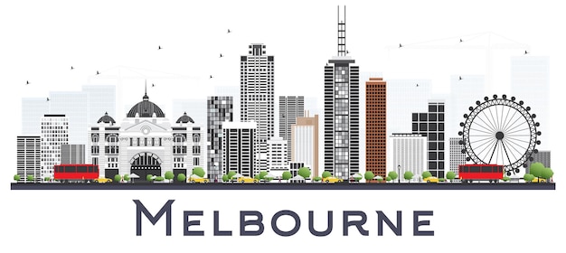 Melbourne austrália city skyline