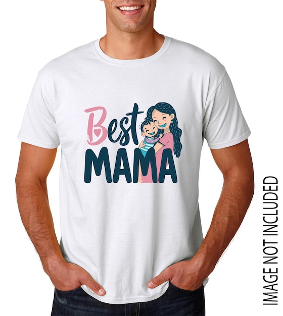 Vetor melhor design de camiseta da mamãe