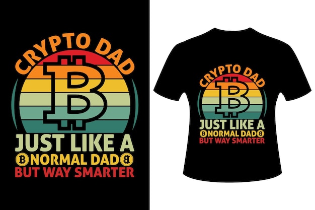 Melhor design de camiseta de criptomoeda bitcoin btc vintage retrô