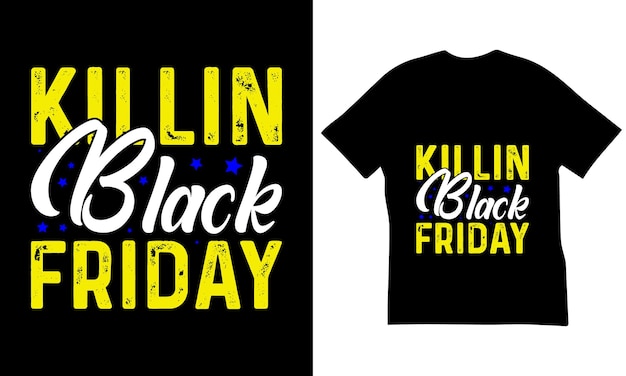 Melhor design de t-shirt de black friday.