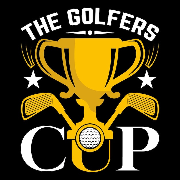 Melhor jogador de golfe engraçado Cita tipografia desenho de camiseta ilustração vetorial