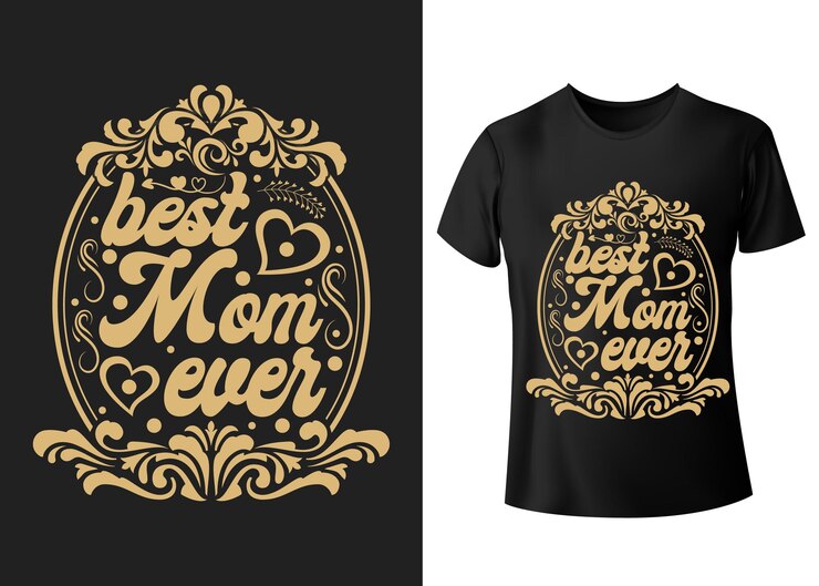 Vetor melhor mãe de todos os tempos design de camiseta de tipografia moderna para o dia das mães