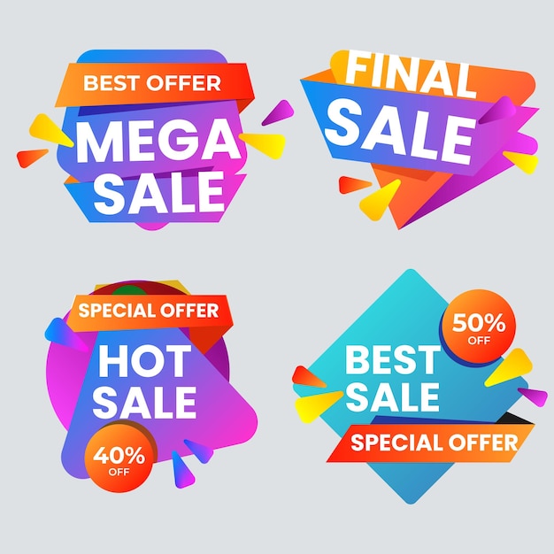 Melhores banners de ofertas de desconto Prêmio de ofertas de vendas adesivos de ofertas especiais de sexta-feira preta etiquetas de bolha de vendas