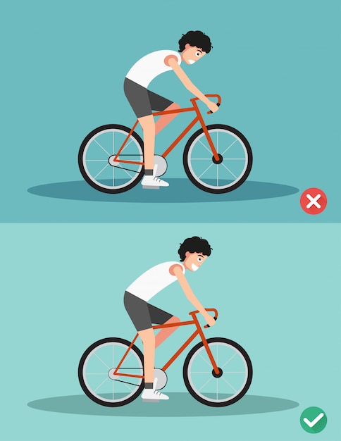 Melhores e piores posições para andar de bicicleta