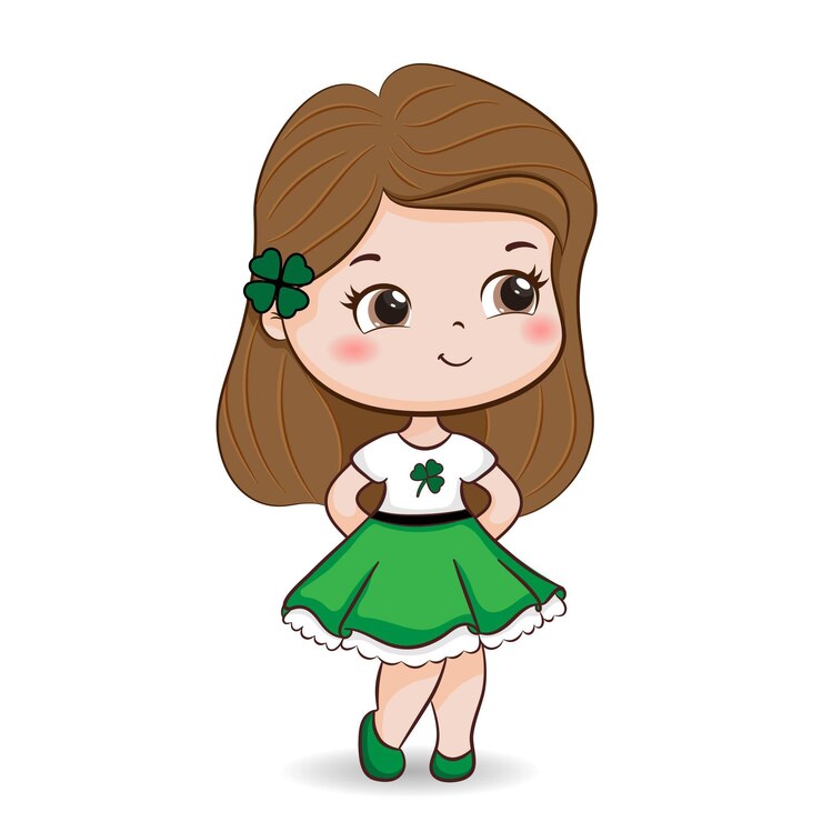 Menina bonita dia de São Patrício