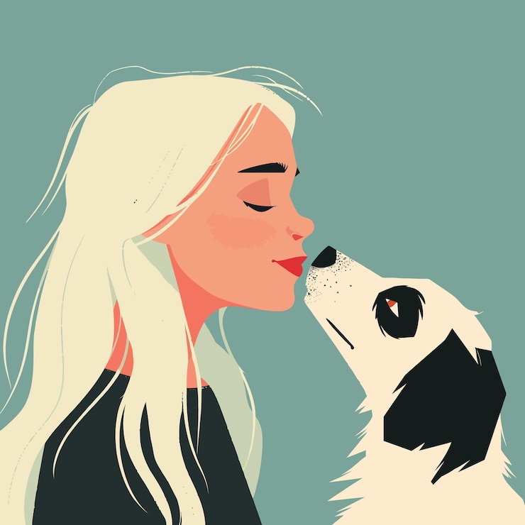 Vetor menina caráter vector
