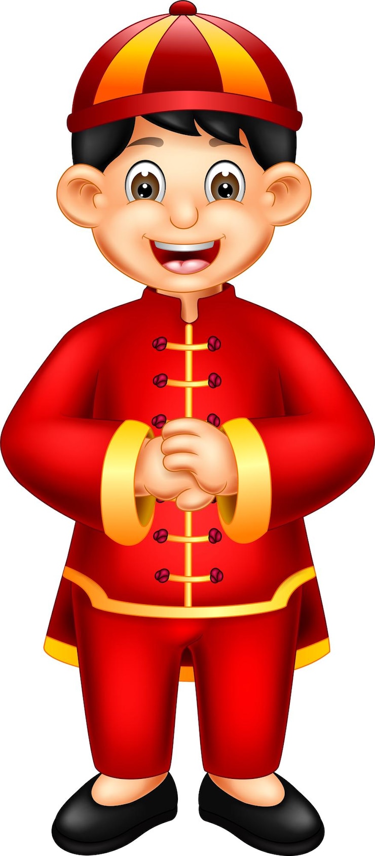 Vetor menino chinês