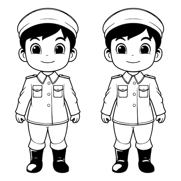 Menino e menina bonitos em uniforme personagem de mascote de desenho animado