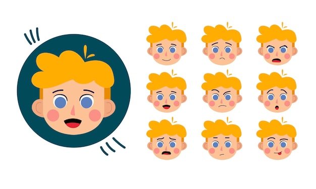Menino Personagem humano para suas cenasPersonagem pronto para animação Desenho engraçado