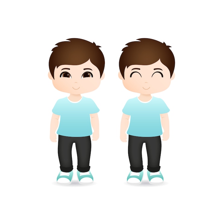 Vetor meninos bonitos