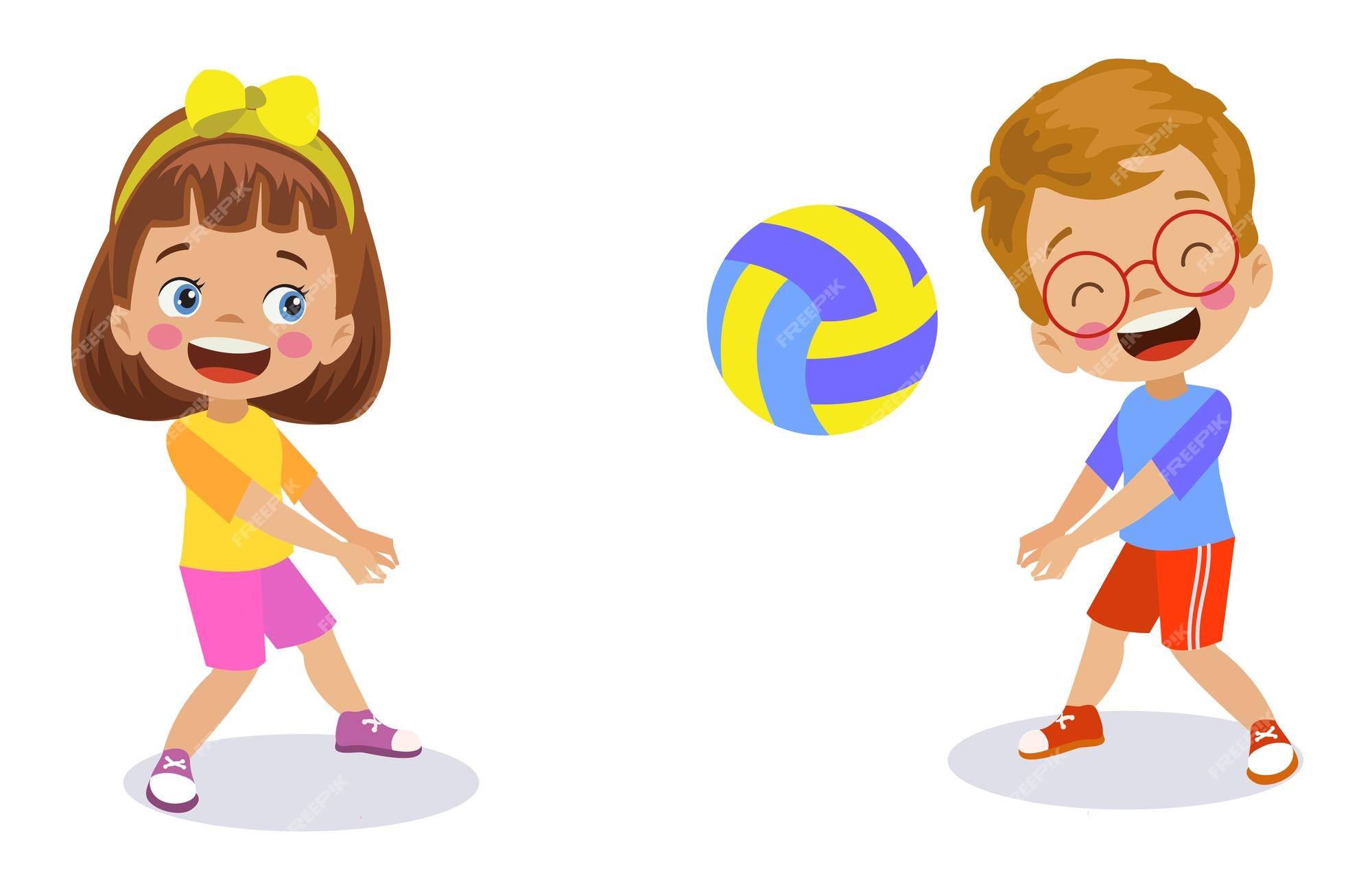 Miúda gira a jogar voleibol. Vector Little Volleyball Player imagem  vetorial de marlenes9© 502442368