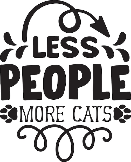 Vetor menos pessoas mais gatos