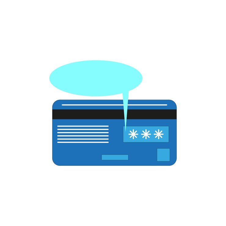 Vetor mensagem de cartão de crédito. comunicação pela internet. ilustração em vetor.