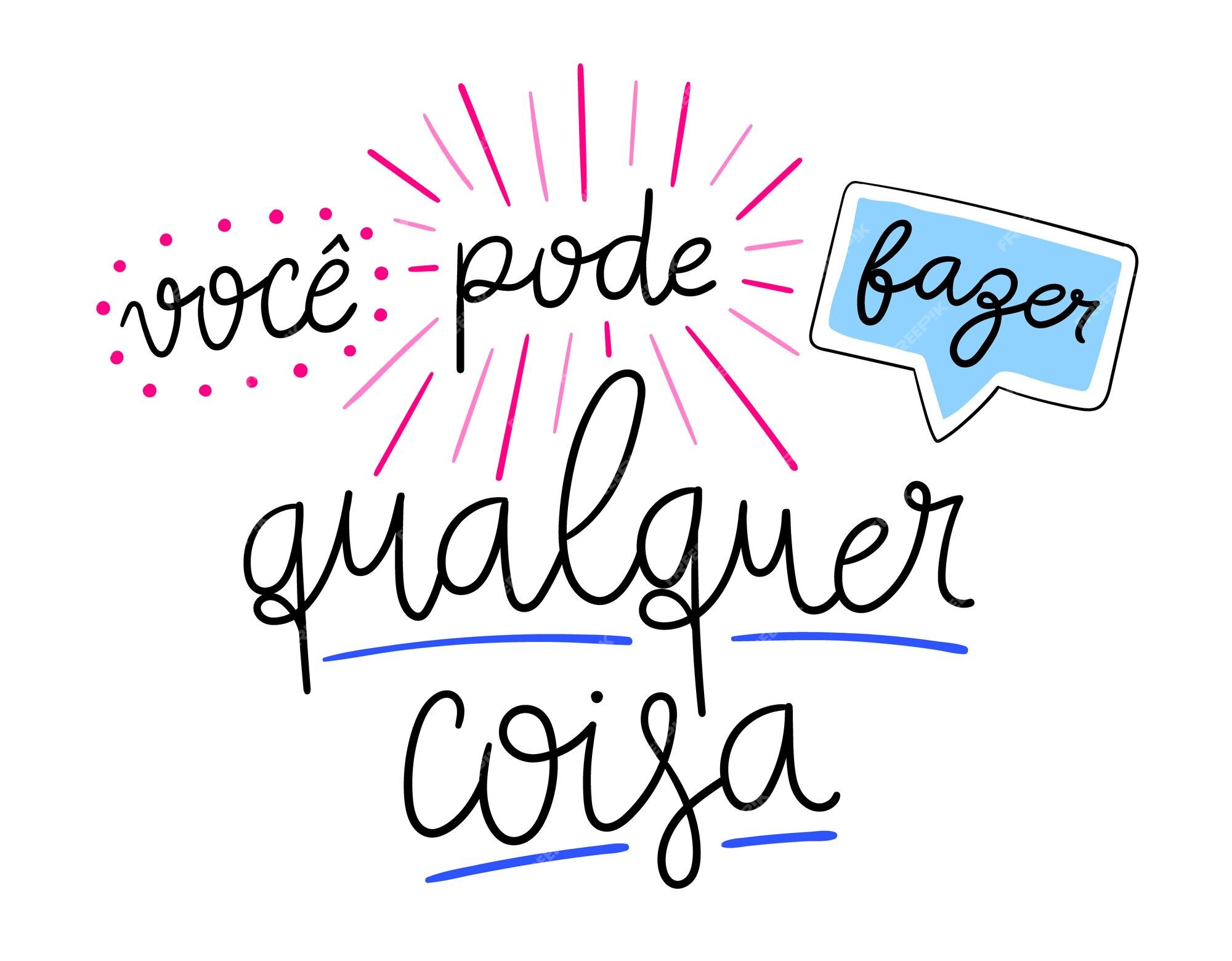 Frase de letras motivacionais na tradução para o português