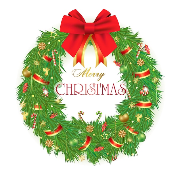 Merry christmas square greeting card xmas wreath cute decoração de porta xmas desenho de cartão postal