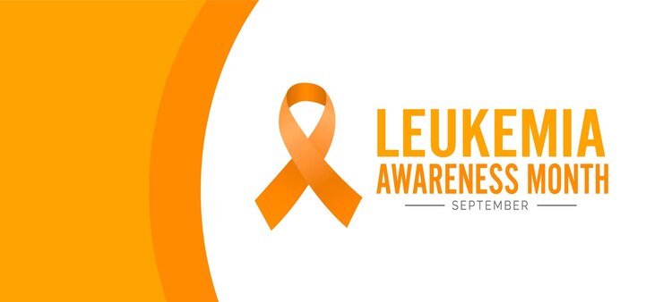 Vetor mês de conscientização sobre a leucemia fita de cor laranja isolado padrão de design vetorial de fundo
