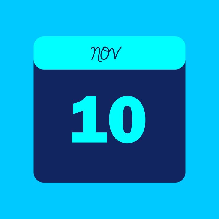 Vetor mês de novembro de 2024 calendário editável